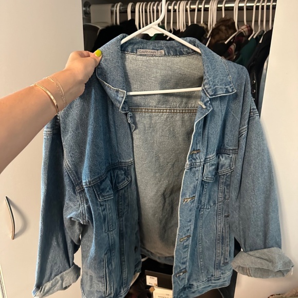 LF Stores Carmar Denim Jacker w jacquard silk - Picture 2 of 2